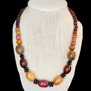 Wooden necklace Hand made from Costa Rica